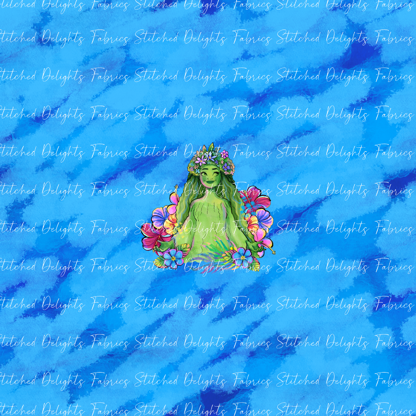 Moana 2 Whistling Wind Te Fiti Floral Panel