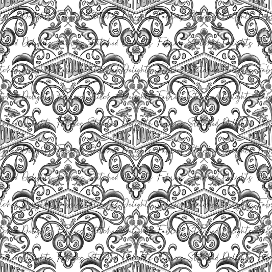 HP Damask Honeydukes White