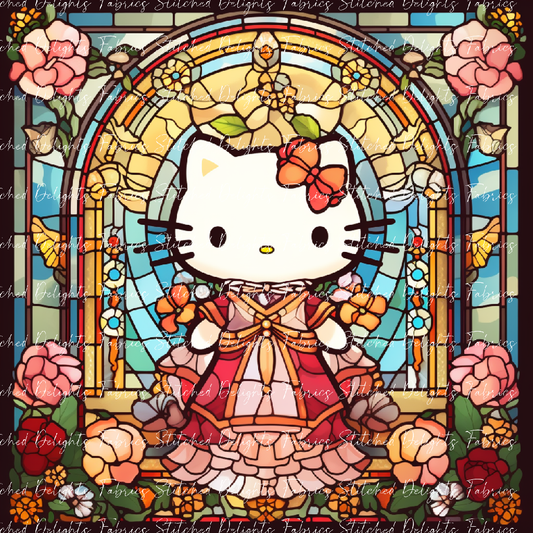 Stained Glass Kitty 1