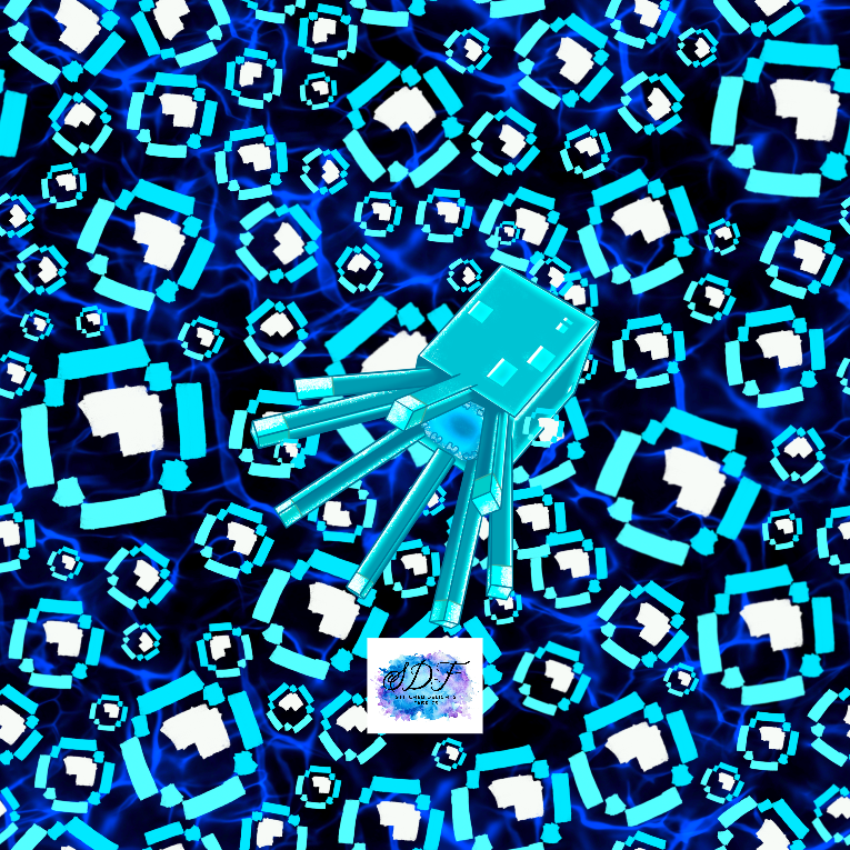 Glow Squids Navy Panel