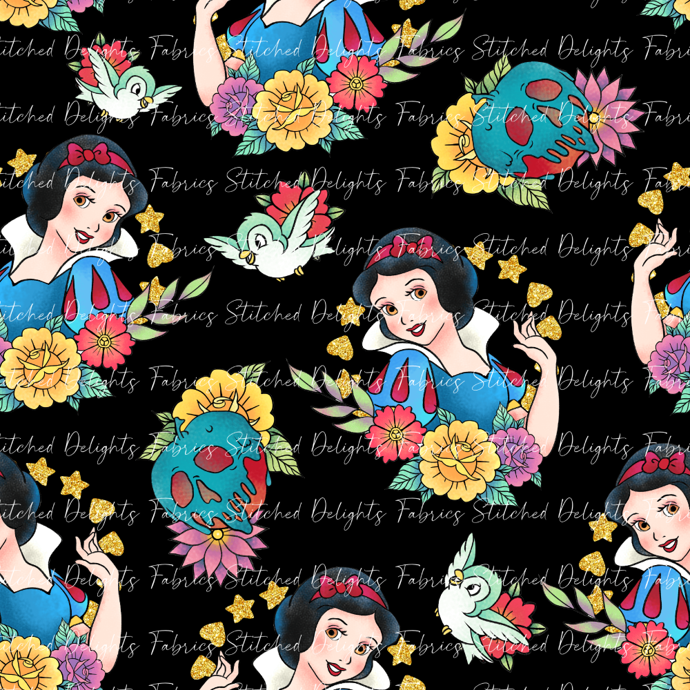 Princess Tattoos Snow White Clear Vinyl