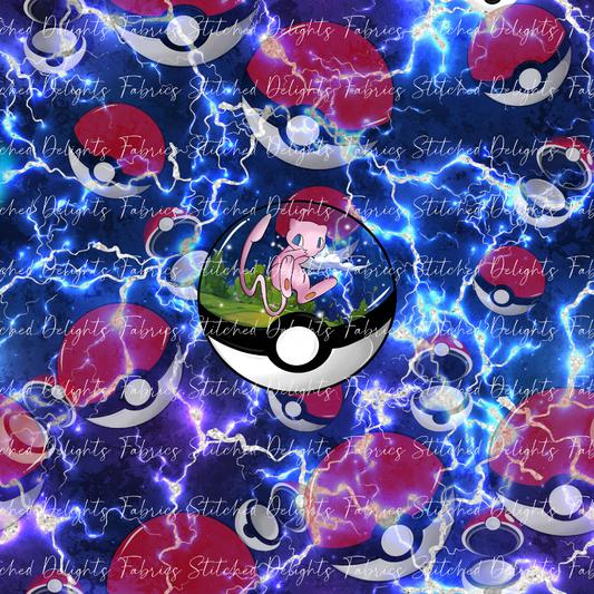 Poke Balls Habitats Mew Lightning Panel