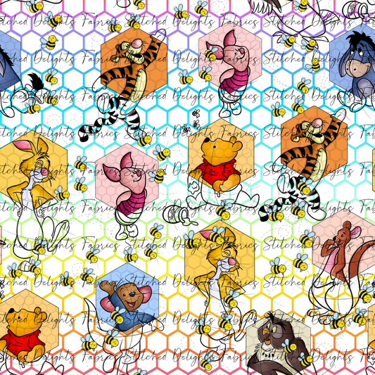 Silly Bear 2.0 Rainbow Hexagon & Bees