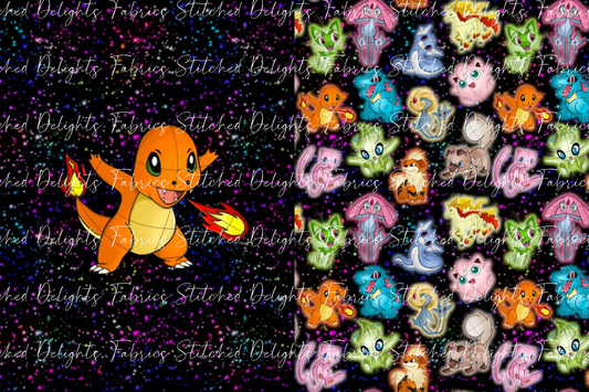 Bright & Shiny Charmander Blanket Panels