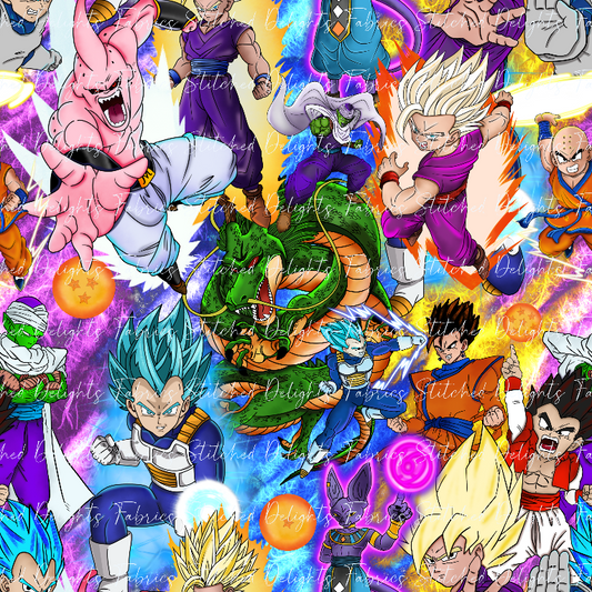 Dragon Ball Z Colourful Stacked