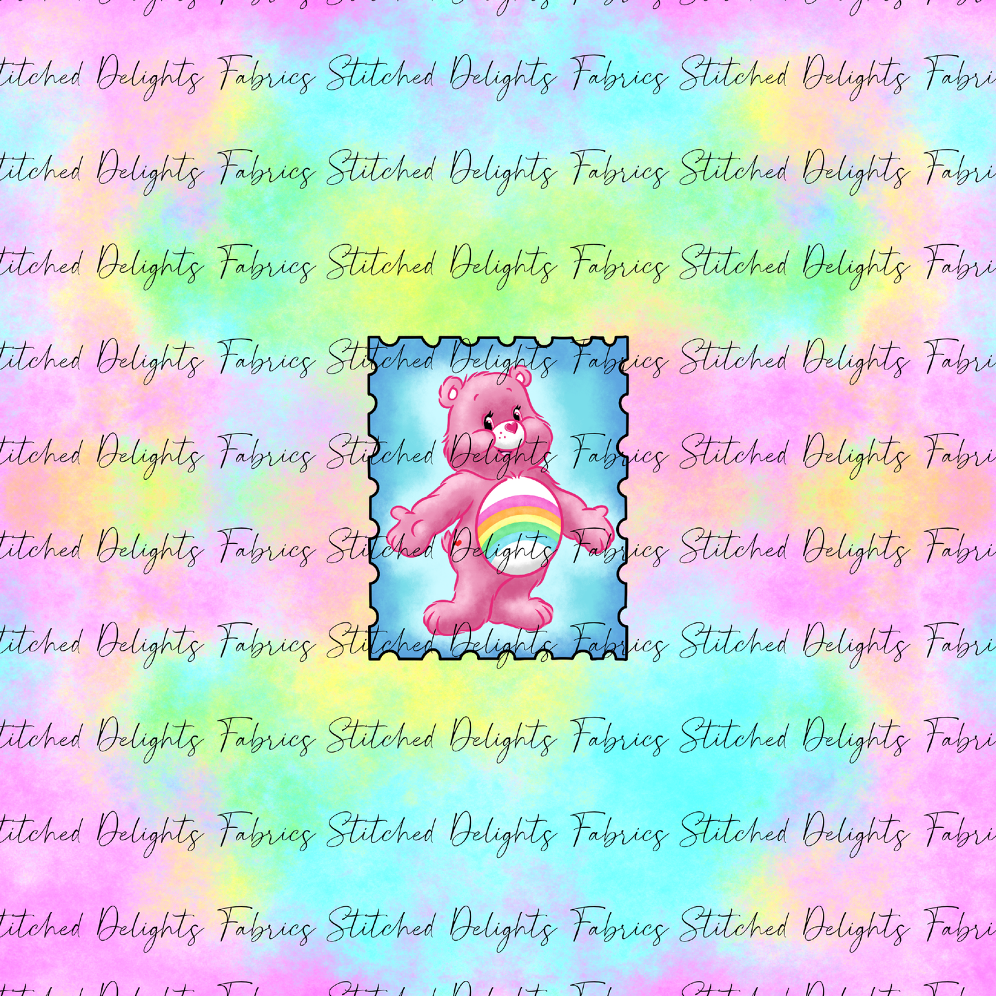 Care Bear Stamps Holographic Cheer Bear Panel