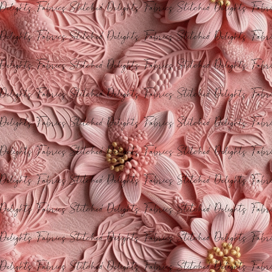 3D Flowers Pink 1