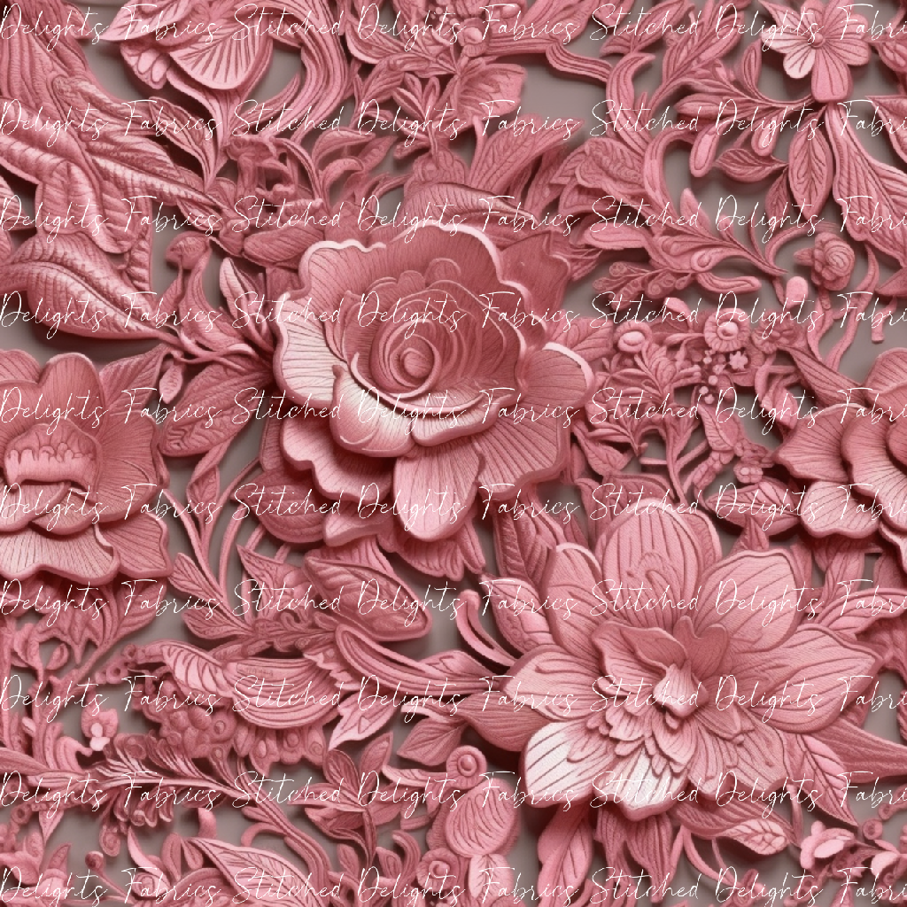 3D Flowers Pink 2