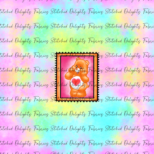 Care Bear Stamps Holographic Tenderheart Bear Panel