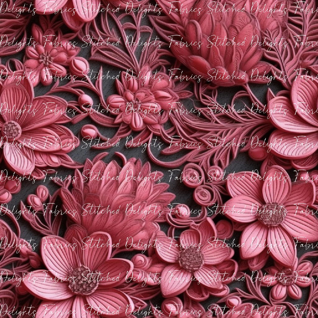 3D Flowers Pink 3