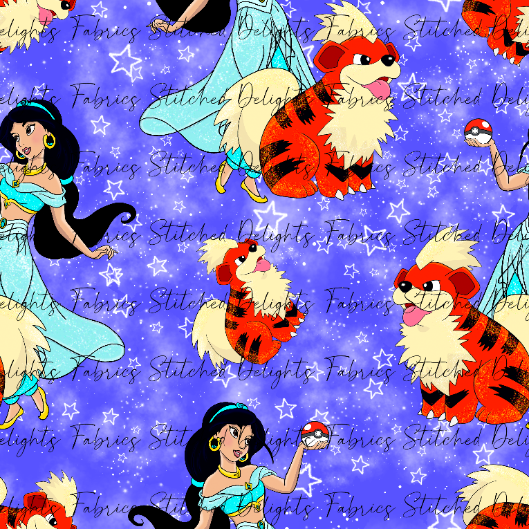 Poke Princess Jasmine & Growlithe