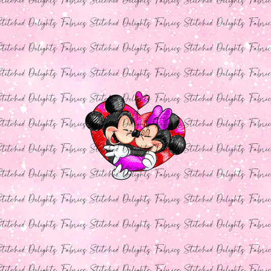 Minnie & Mickey Pink Panel