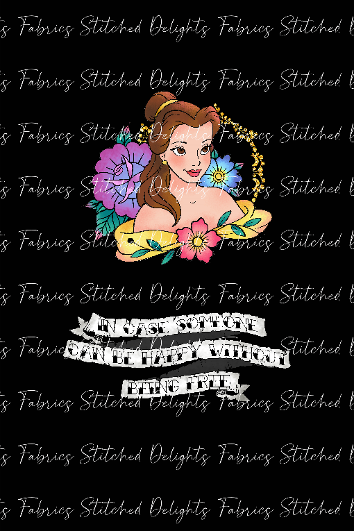 Princess Tattoos Belle Blanket Panels