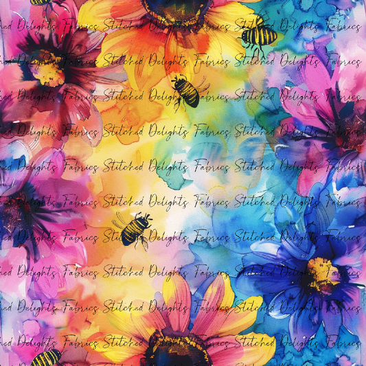 Floral Animals Bees 2