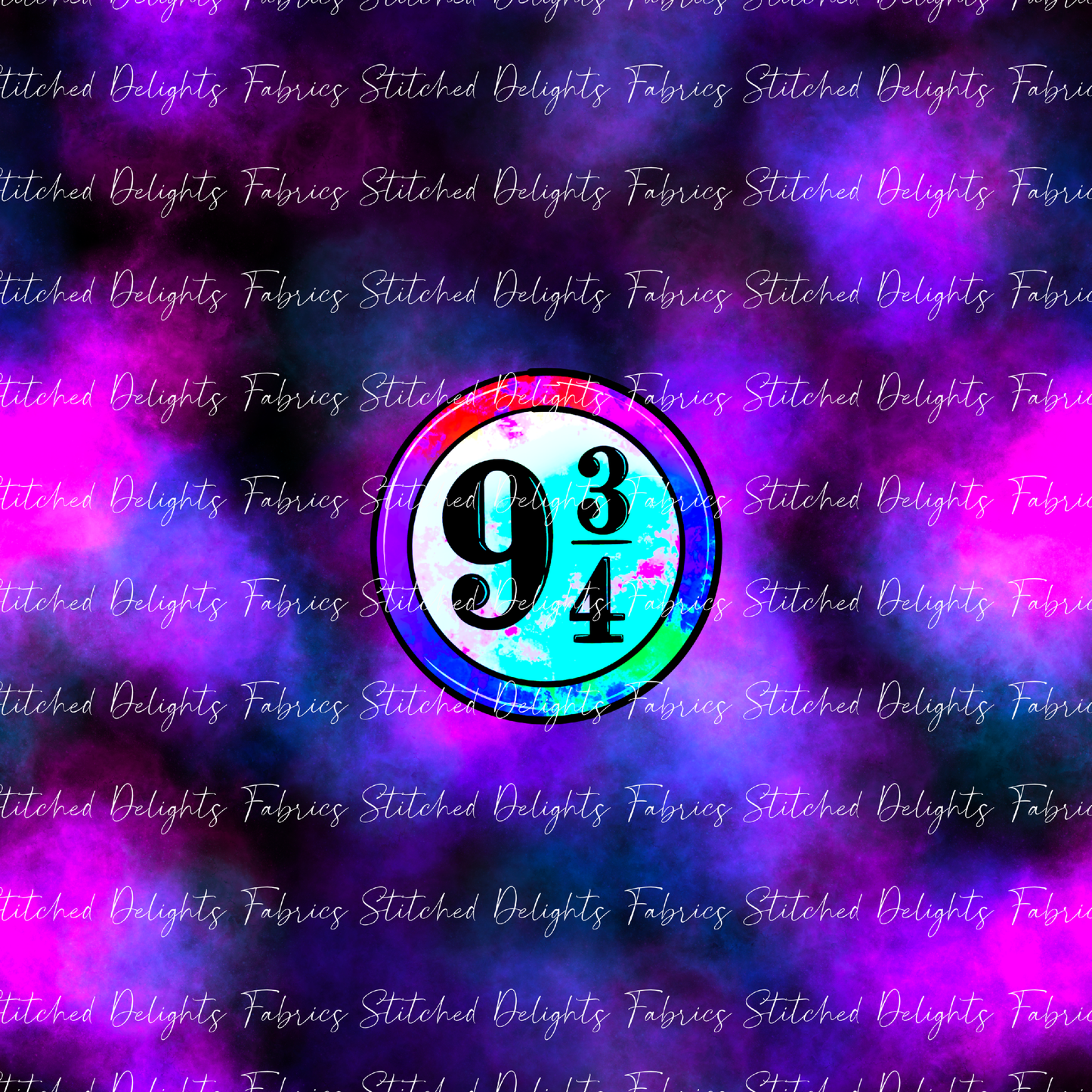 Arry Potta 9 3/4 Purple Flames Panel