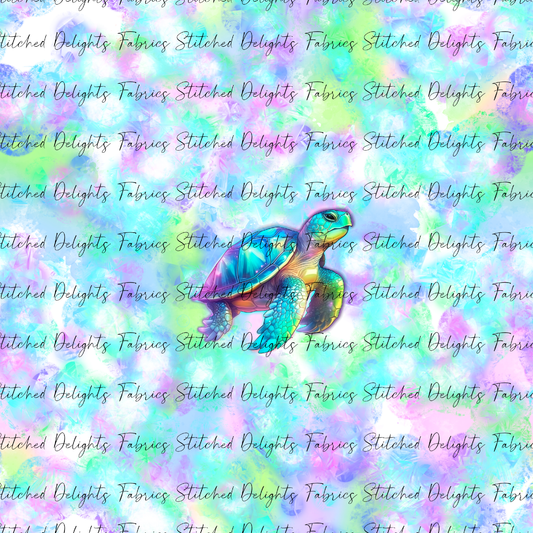 Magical Sea Creatures Light Turtle Panel