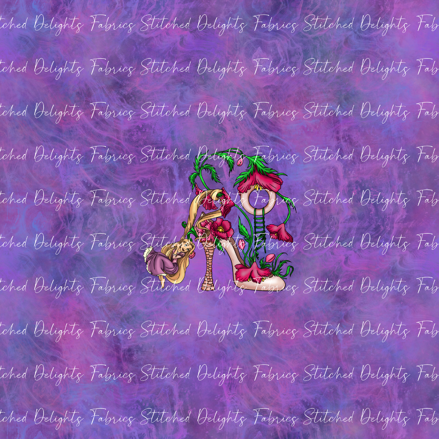 Princess Heels Smokey Swirls Rapunzel Panel