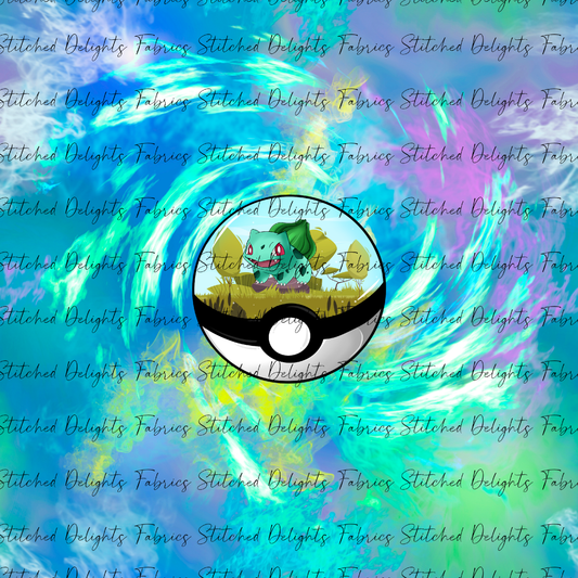 Poke Ball Habitats Bulbasaur Swirls Panel