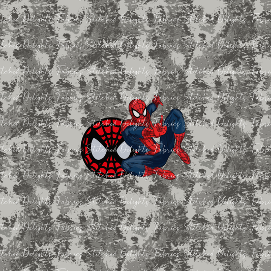 Spiderman Grey Splats Panel