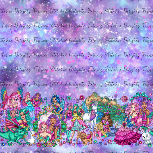 Barbie's Magical Touch Border Pastel Sky