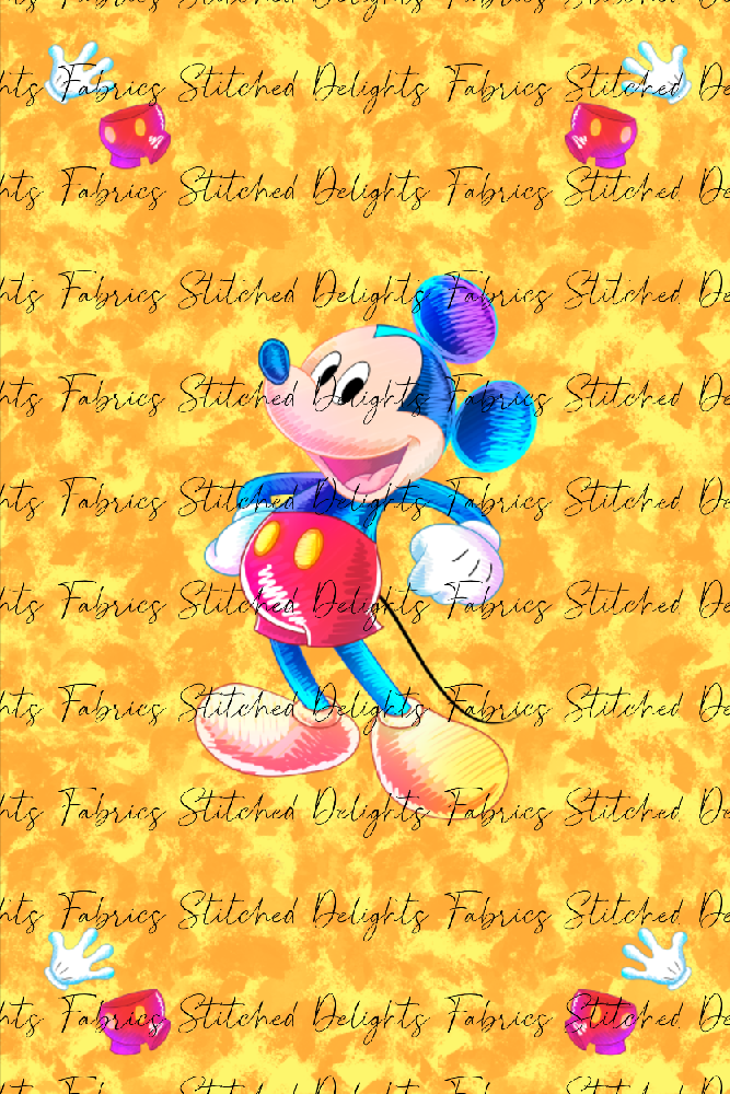 Mouse & Friends Mickey Blanket Panels