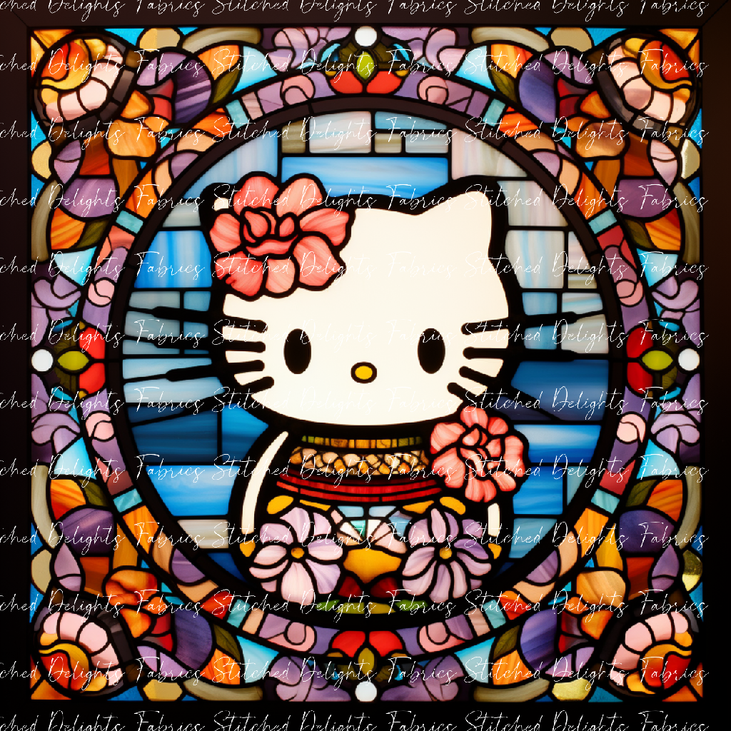 Stained Glass Kitty 2