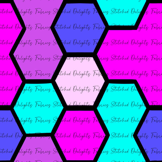 Christmas Hexagon Heelers Purple Co-Ord