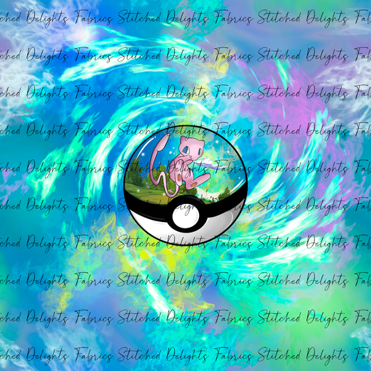 Poke Balls Habitats Mew Swirls Panel