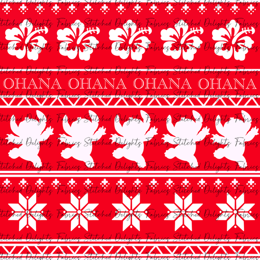 Ohana Ugly Sweater Red