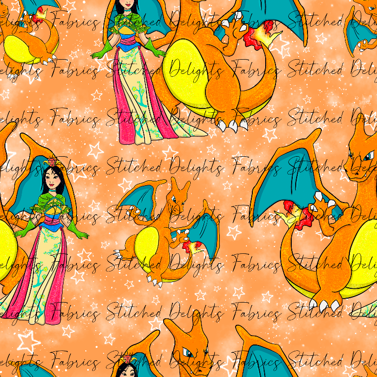 Poke Princess Mulan & Charizard