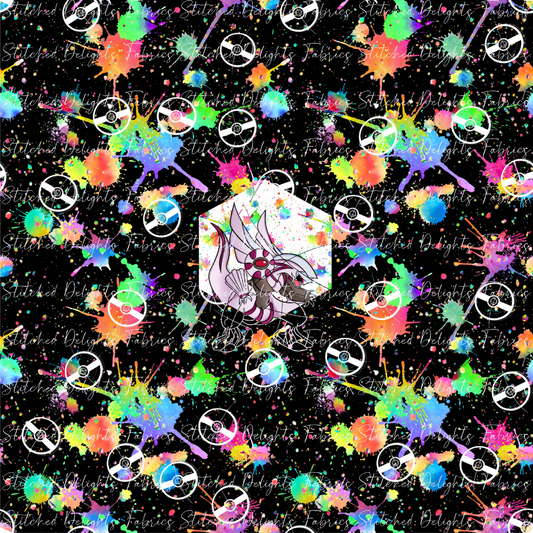 Black Rainbow Splat Palkia Panel