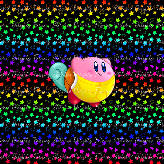 Kirby Dress Up Rainbow Stars Squirt Panel