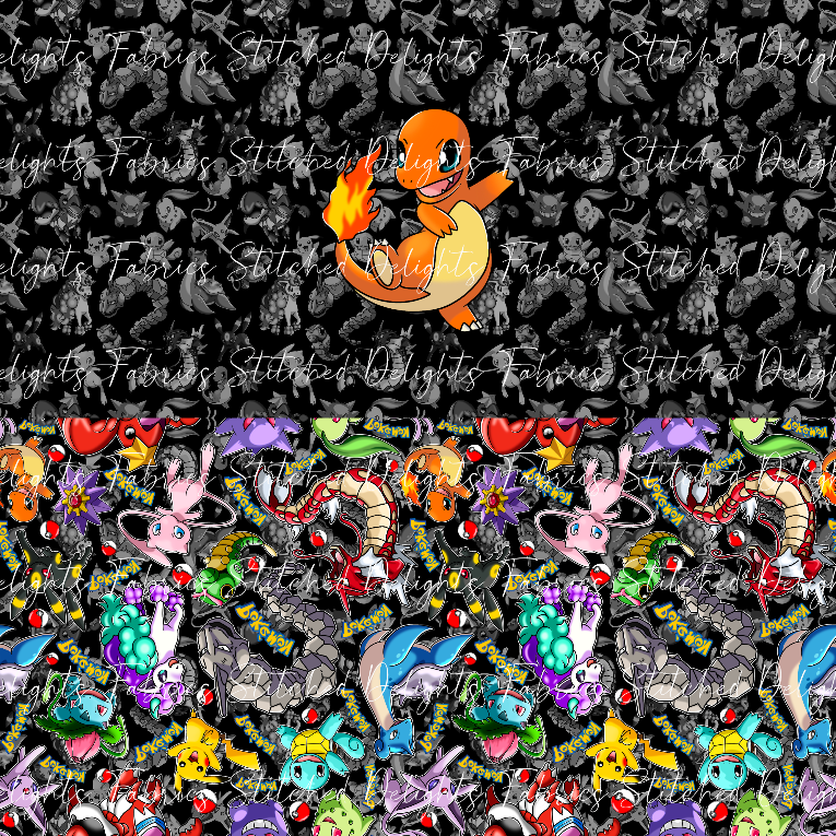 Playing Poke Charmy Black Undie Panel