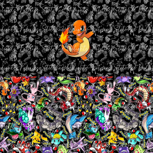 Playing Poke Charmy Black Undie Panel