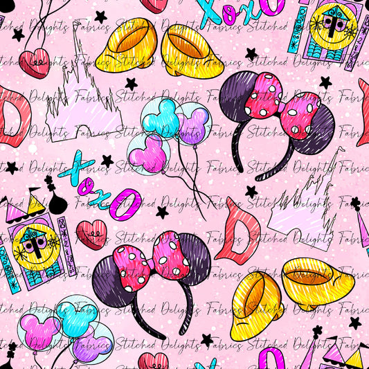 Minnie & Mickey Pink Accessories