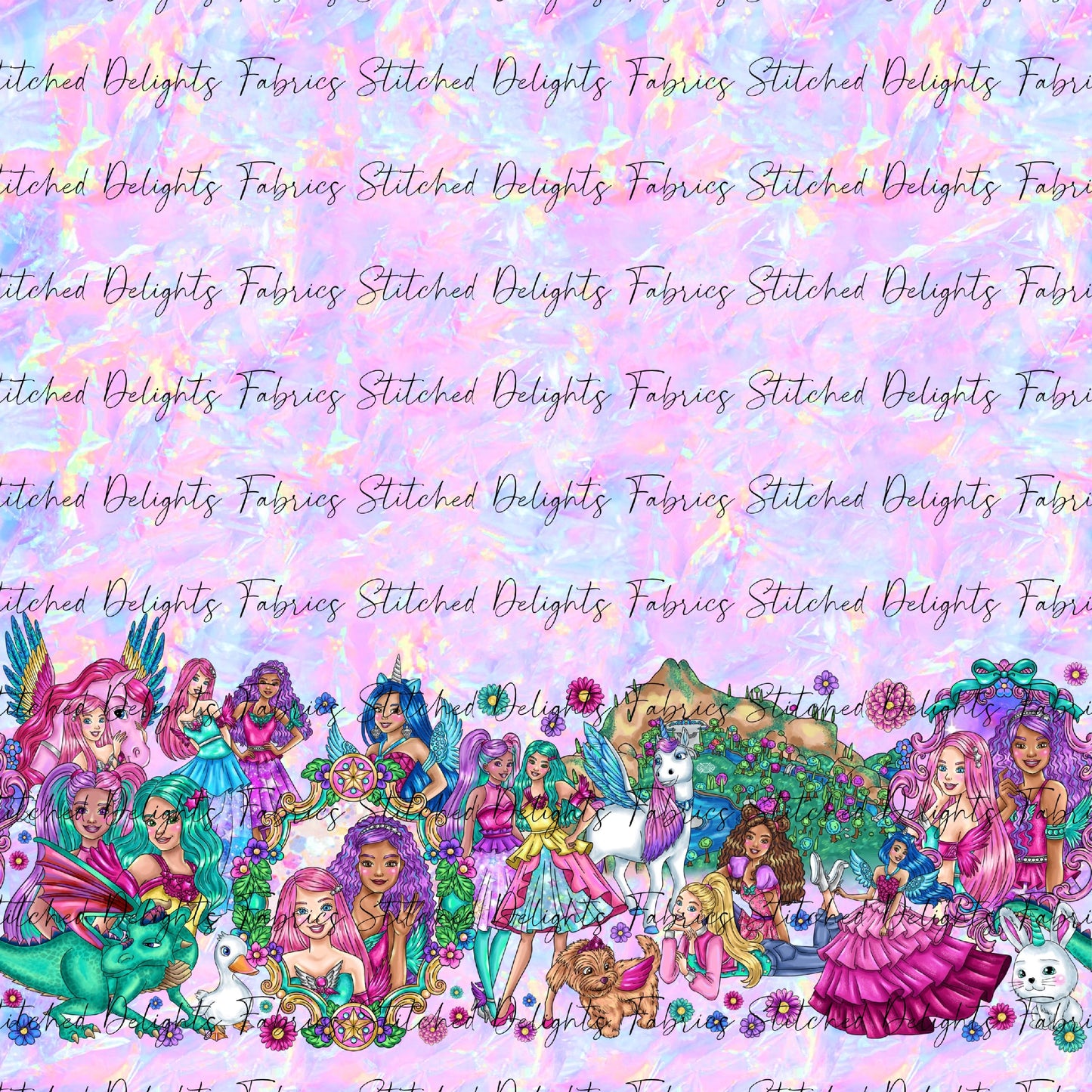 Barbie's Magical Touch Border Pink Gem