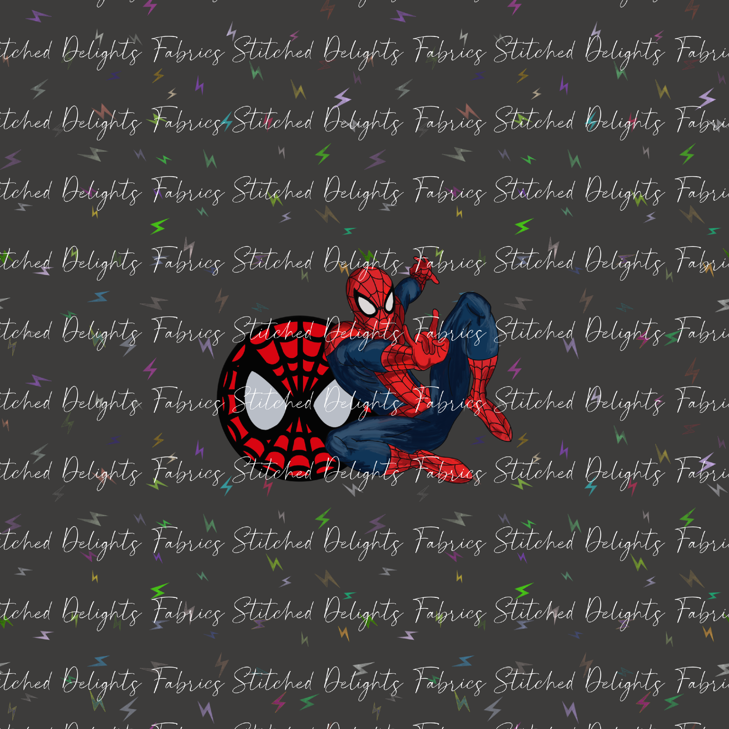 Spiderman Lightning Bolts Panel