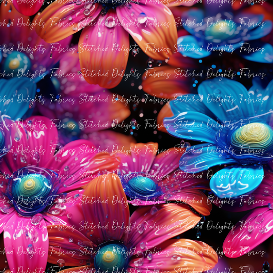 3D Rainbow Daisies