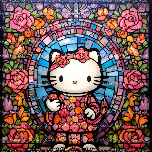 Stained Glass Kitty 3