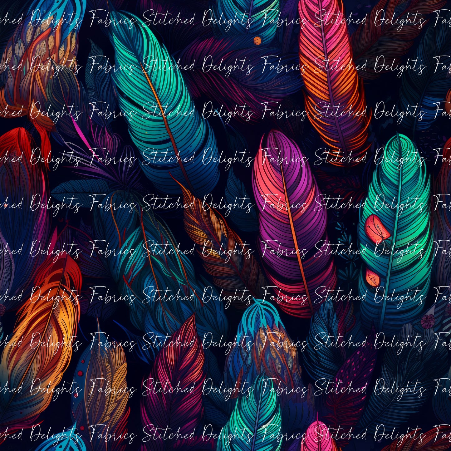 Rainbow Feathers