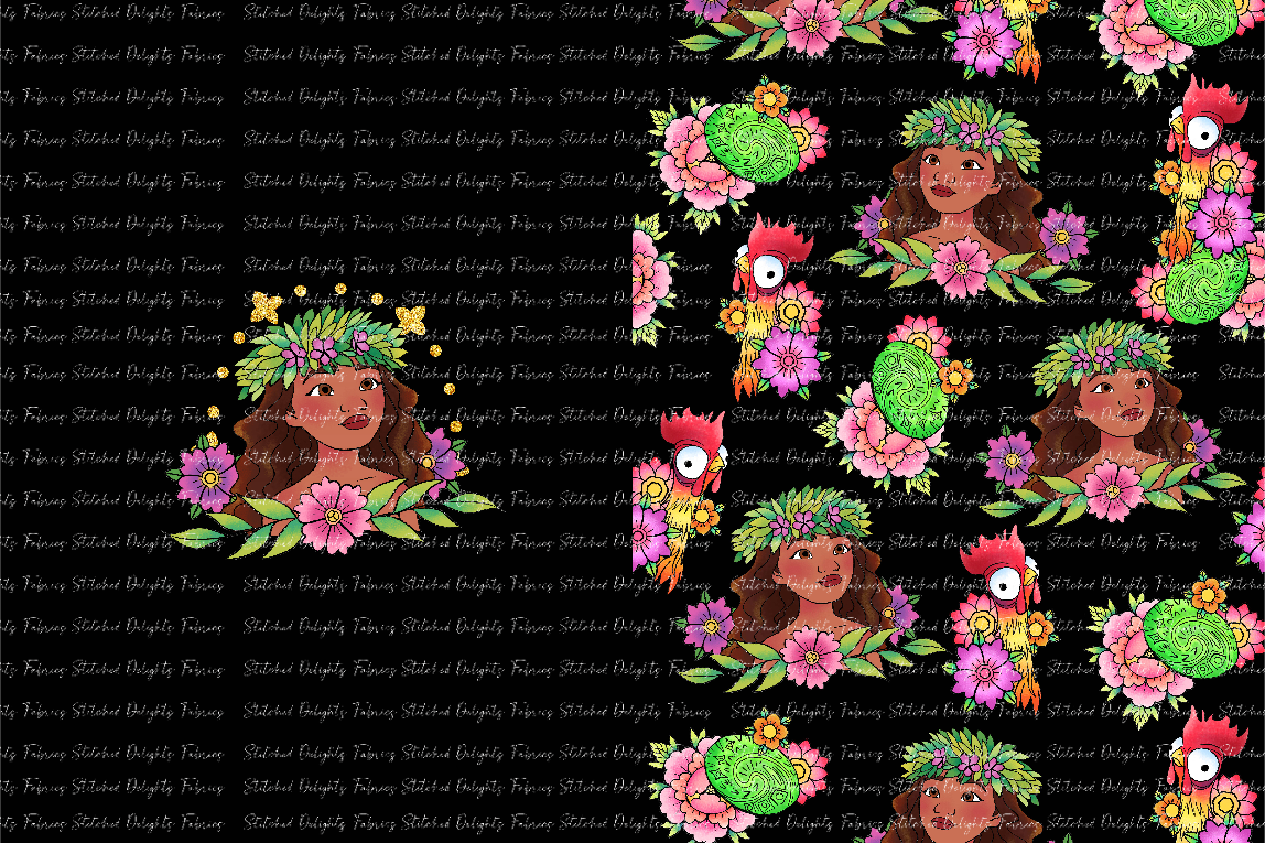 Princess Tattoos Moana Blanket Panels