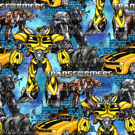 Transformers Blue Bricks Bumblebee