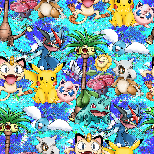 Pokemon Scenes Blue