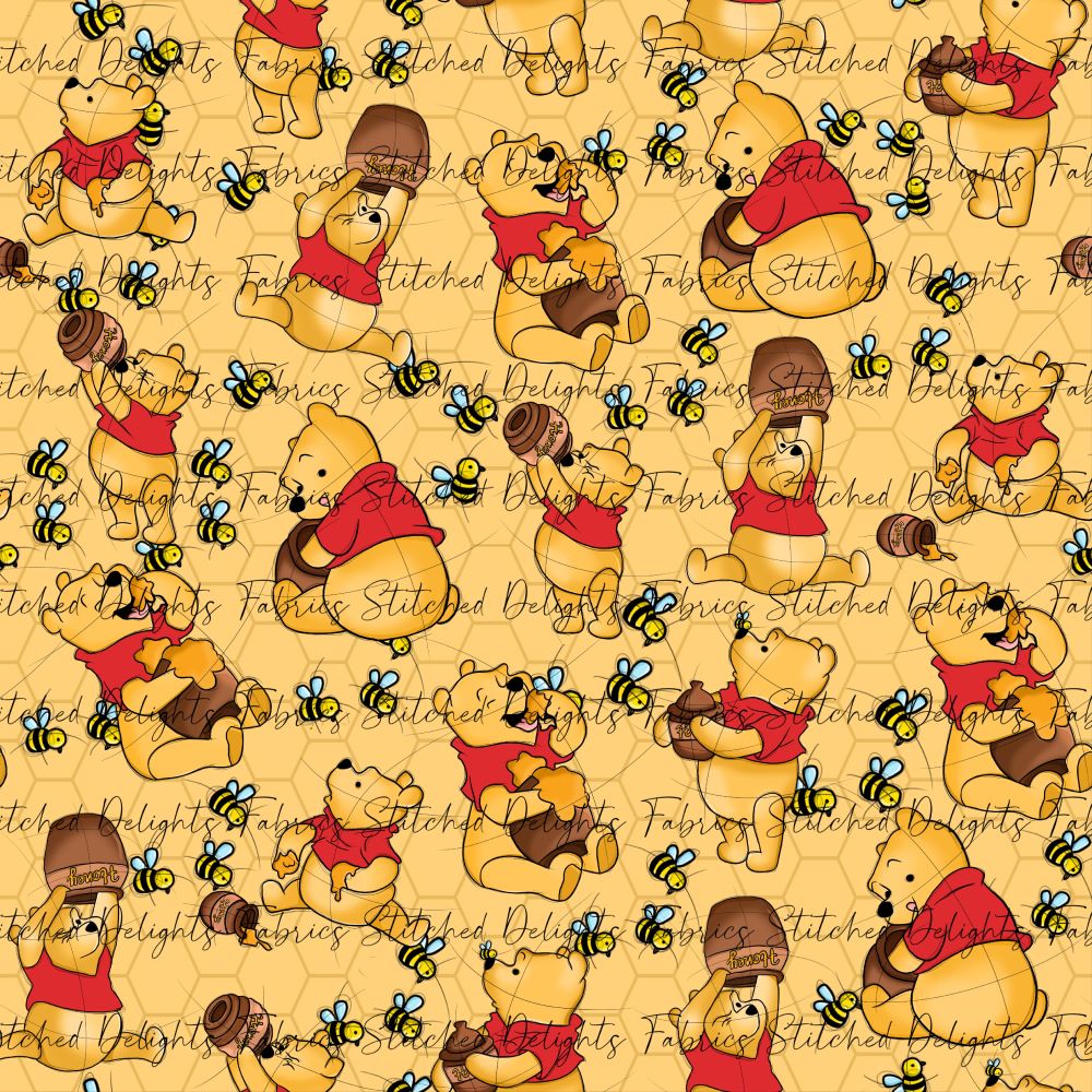 Pooh Gold Hexagon