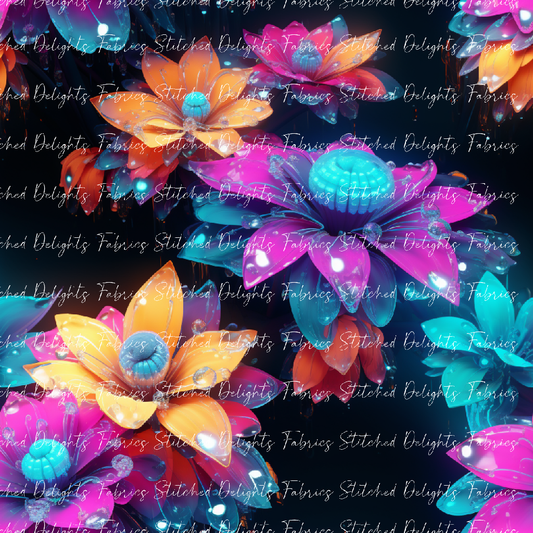 3D Rainbow Flowers