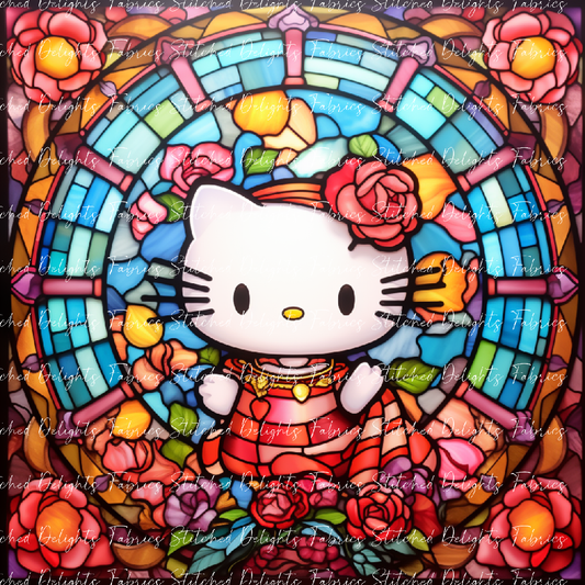 Stained Glass Kitty 4