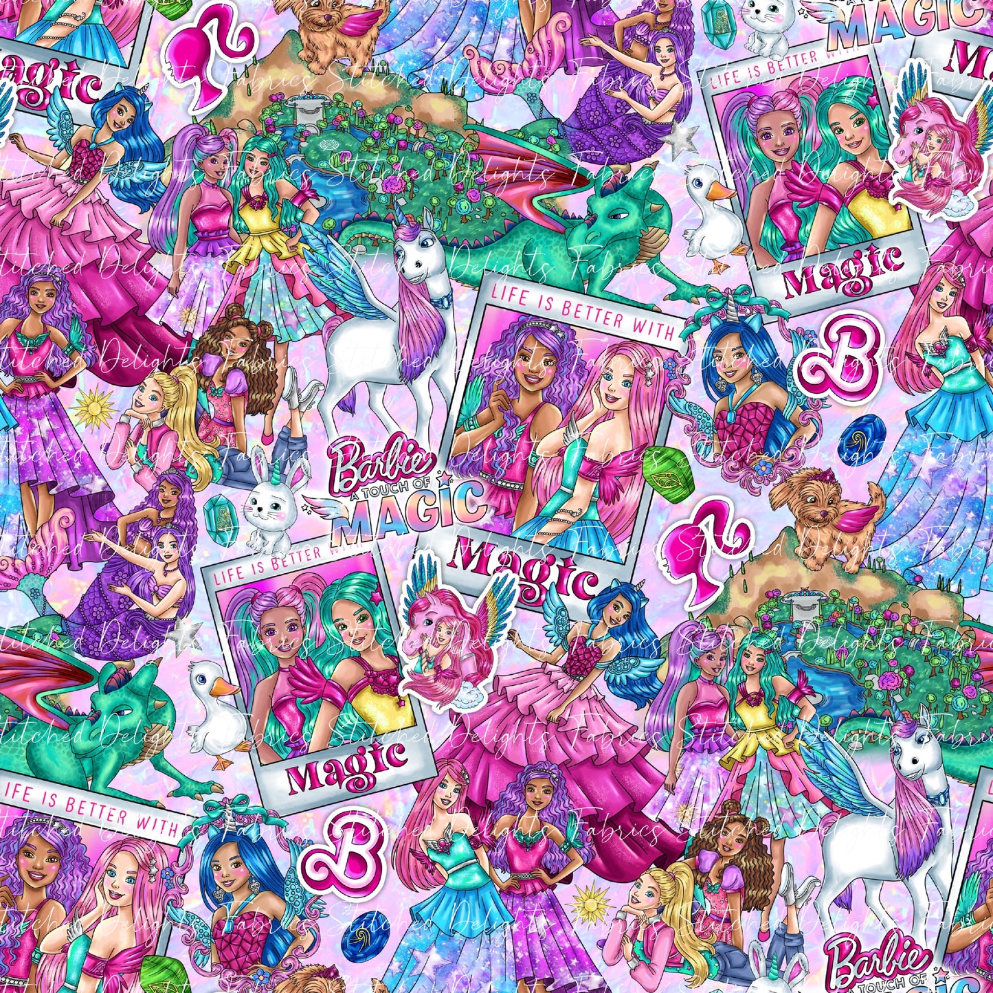 Barbie's Magical Touch Polaroids Pink Gem