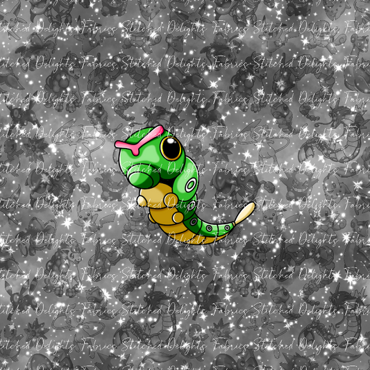 Playing Poke B&W Galaxy Caterpie Panel