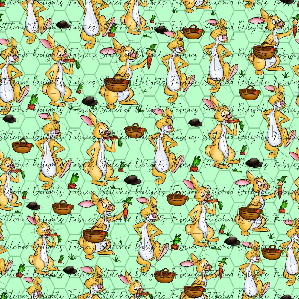 Rabbit Hexagon Green