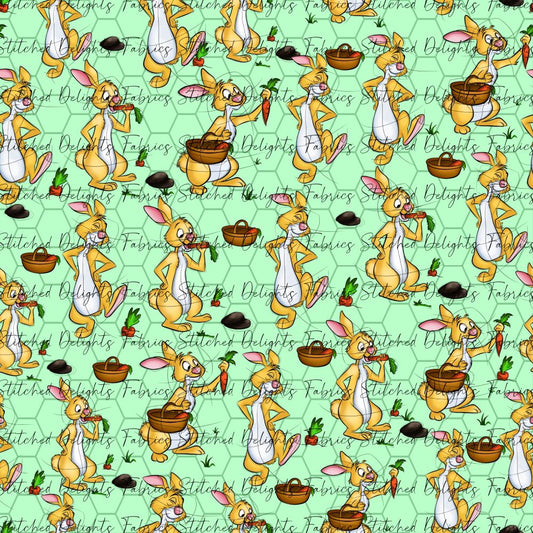 Rabbit Hexagon Green